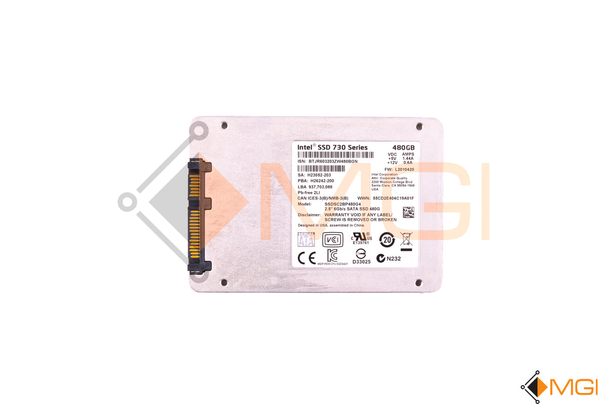SSDSC2BP480G4 (NO TRAY) INTEL 730 SERIES SATA SSD MGI – MGI