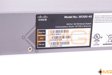 Load image into Gallery viewer, SF200-48 CISCO 48-PORT SMART SWITCH W/ 2 COMBO MINI-GBIC PORTS DETAIL VIEW