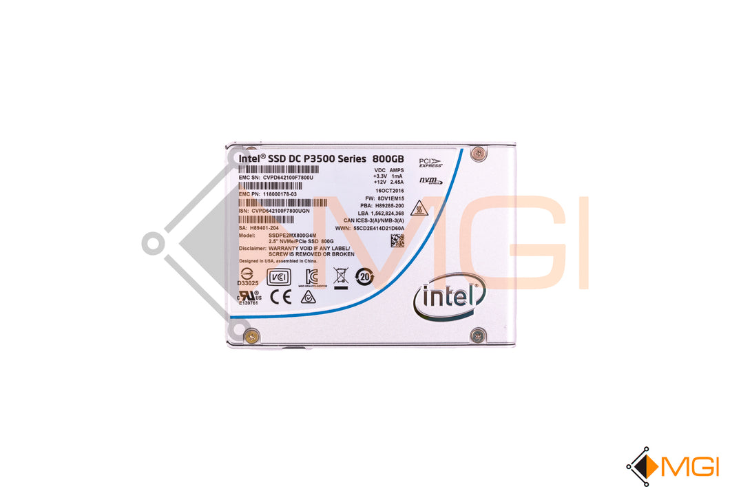 SSDPE2MX800G4J (NO TRAY)