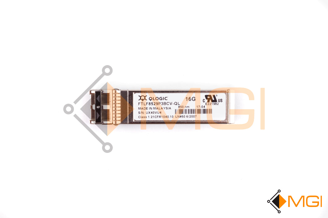 FTLF8529P3BCV-QL 2-PACK QLOGIC 16GB SW SFP+ OPTICAL TRANSCEIVER FRONT VIEW 