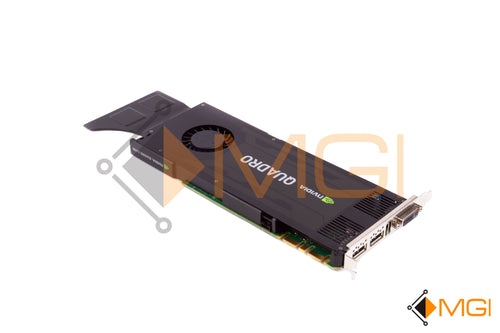 J4F85 DELL NVIDIA QUADRO K4200 4GB DDR5 HIGH PROFILE VIDEO GRAPHICS CARD FRONT VIEW 