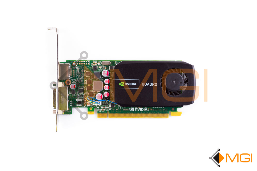 4J2NX DELL NVIDIA QUADRO 600 GRAPHICS CARD 1GB TOP VIEW 