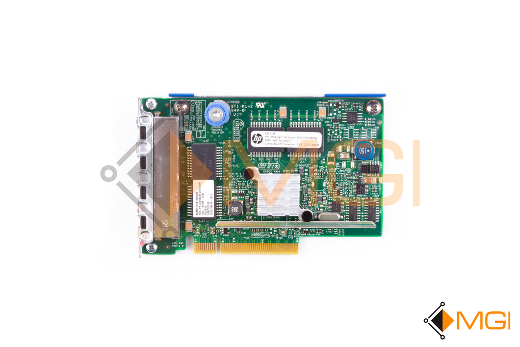 634025-001 HP ETHERNET CARD 1GB 4P 331FLR TOP VIEW 