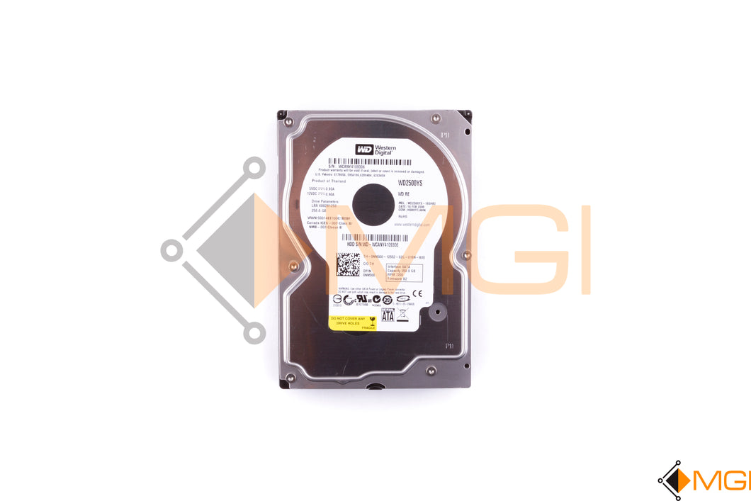 NN508 DELL 250GB 7.2K SATA II 3GBPS HDD FRONT VIEW 