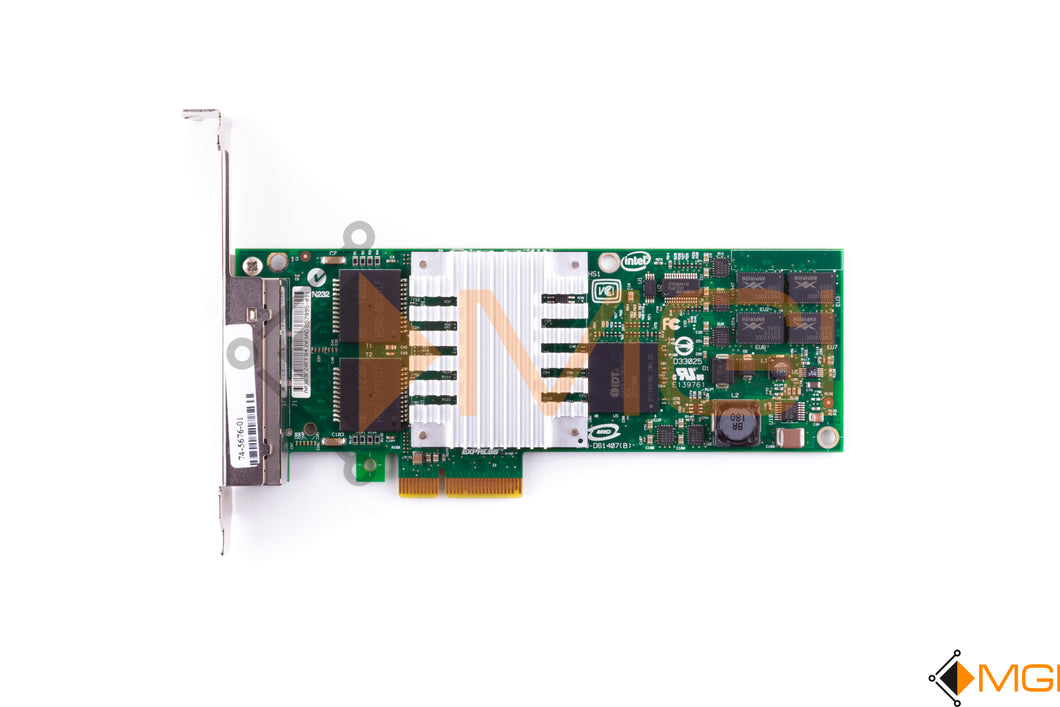 EXP19404PTG2L20  INTEL PCI-E 4-PORT 1GB NIC (PRO/1000PT) TOP VIEW 
