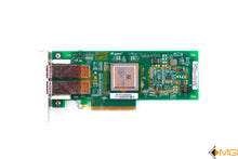 Load image into Gallery viewer, RW9KF DELL SANBLADE 8GB DUAL PORT PCI-E FIBRE CHANNEL HOST BUS ADAPTER TOP VIEW 