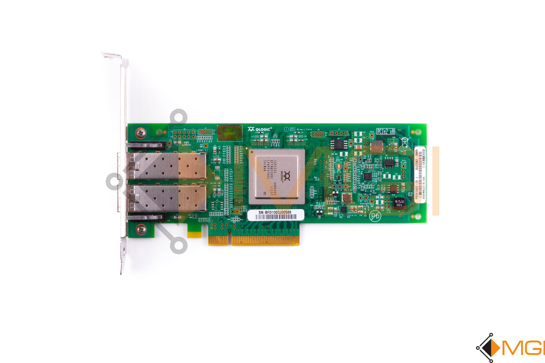 42D0512 IBM/QLOGIC SANBLADE 8GB DUAL PORT FC PCI-E HBA TOP VIEW