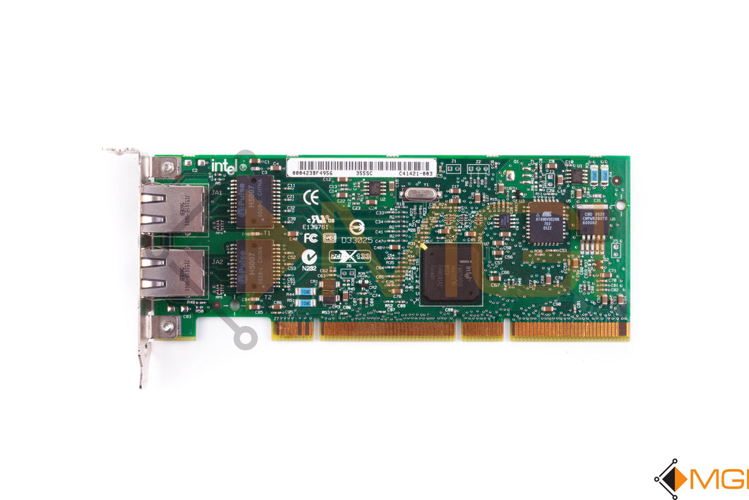 C41421-003 INTEL PRO/1000 MT DUAL PORT PCI SERVER ADAPTER TOP VIEW 