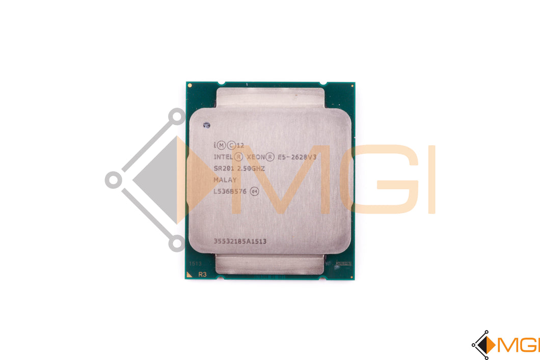 E5-2628 V3 SR201 INTEL XEON 8 CORE CPU 20MB 2.50GHZ FRONT VIEW