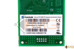 CNN3550-NHB-2.0-G CAVIUM NITROX3 PX NHB PCI-e ACCELERATION BOARD DETAIL VIEW