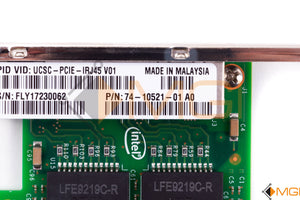 74-10521-01 CISCO QUAD PORT NETWORK ADAPTER CARD DETAIL VIEW