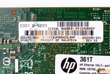 Load image into Gallery viewer, 656241-001 HP ETHERNET 1GB 2-PORT 361T ADAPTER DETAIL VIEW