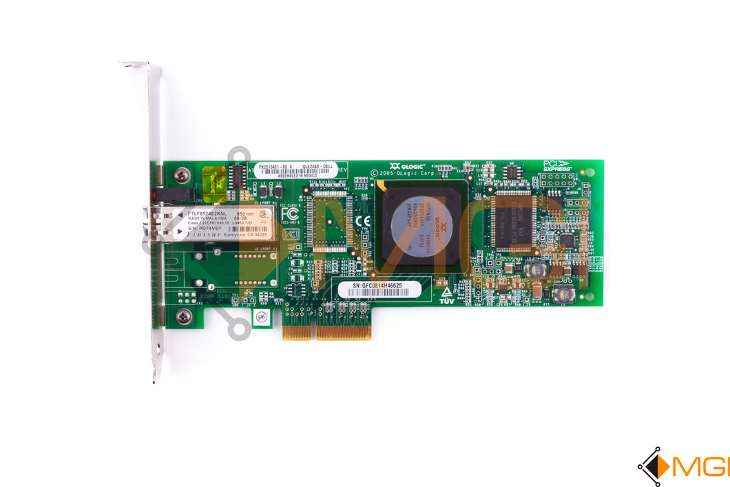 PF323 DELL PCI-E 1-CHAN FC-4GB CONTROLLER QLE2460 TOP VIEW