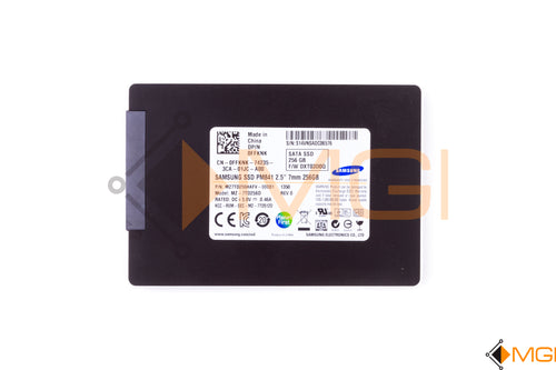 FFKNK DELL 256GB SSD SATA 2.5 7MM 6 Gbps FRONT VIEW  
