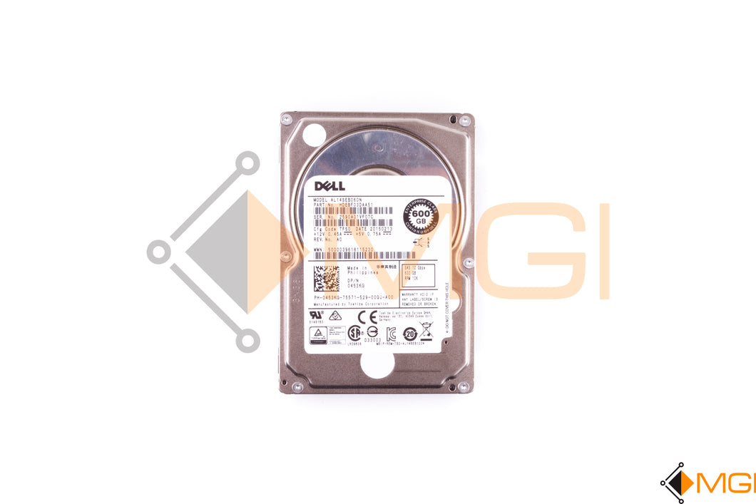 453KG DELL 600GB 10K 12G 2.5INCH SAS HDD FRONT VIEW