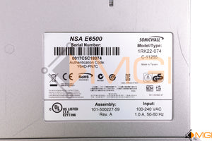 1RK22-074 SONICWALL NETWORK SECURITY APPLIANCE NSA E6500 DETAIL VIEW