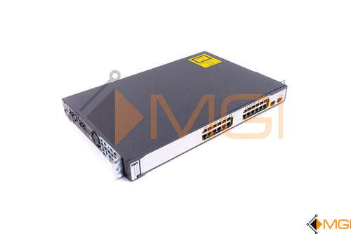 WS-C3750-24PS-E CISCO CATALYST 3750 24PT 10/100 2 SFP ENHANCE FRONT VIEW