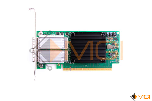 NHYP5 DELL MELLANOX CONNECTX-4 (CX416A) 100GbE ETHERNET DUAL QSFP28 ADAPTER HIGH PROFILE TOP VIEW
