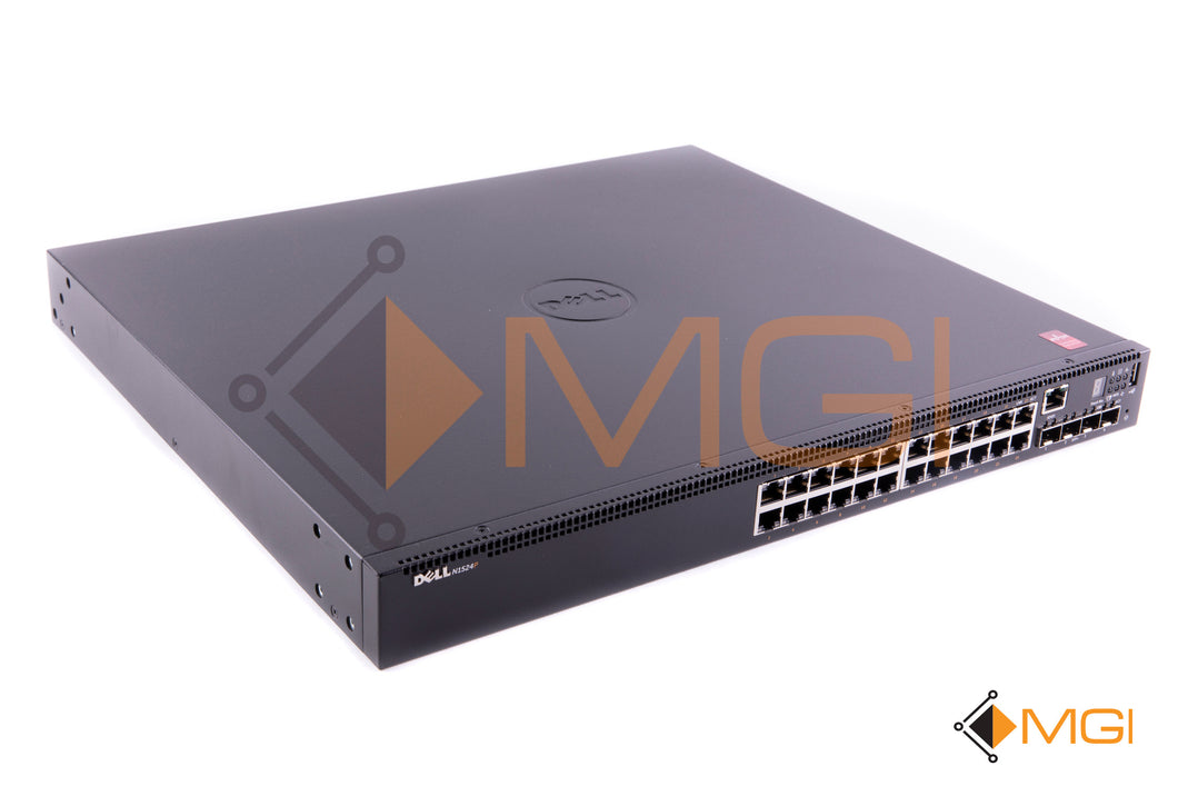 N1524P DELL POWERCONNECT 24 PORT GIGABIT POE+ LAYER 2 SWITCH FRONT VIEW 