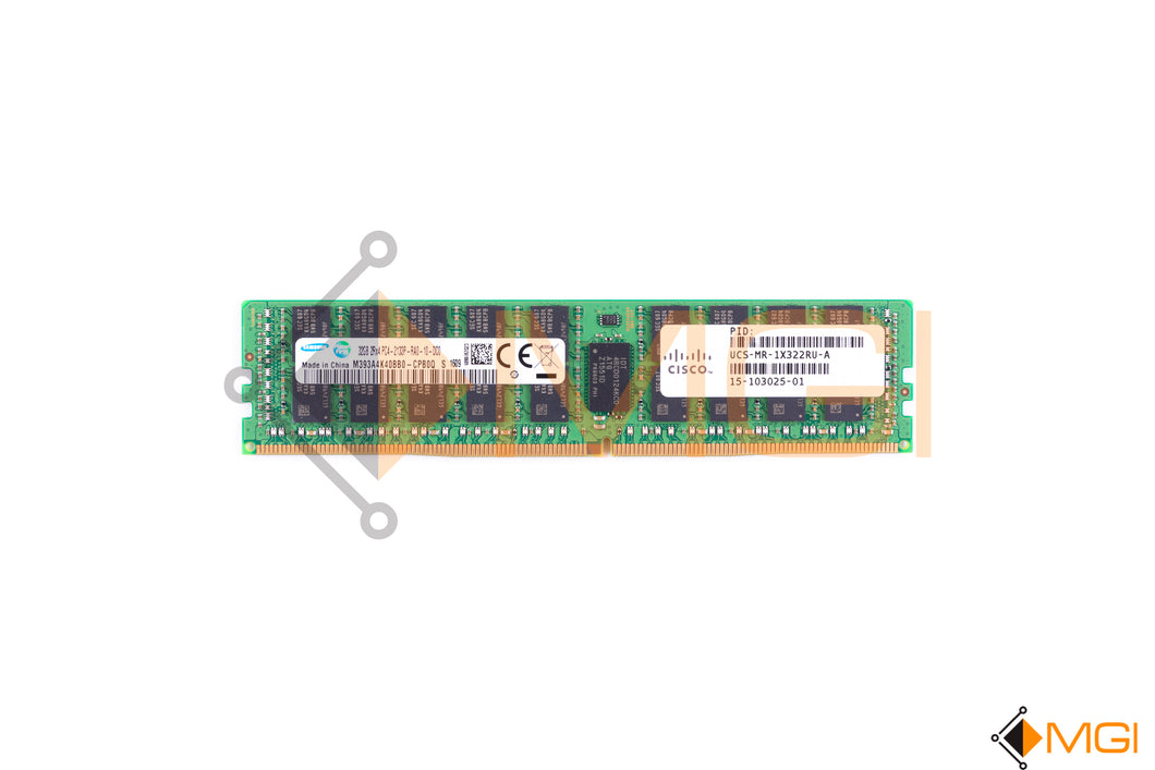 M393A4K40BB0-CPB SAMSUNG 32GB 2RX4 PC4-2133P DDR4 MEMORY FRONT VIEW