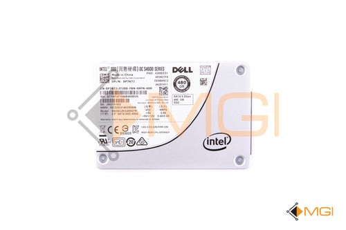 P7KTJ DELL 480GB 6GB/s SATA SSD 2.5” FRONT VIEW 