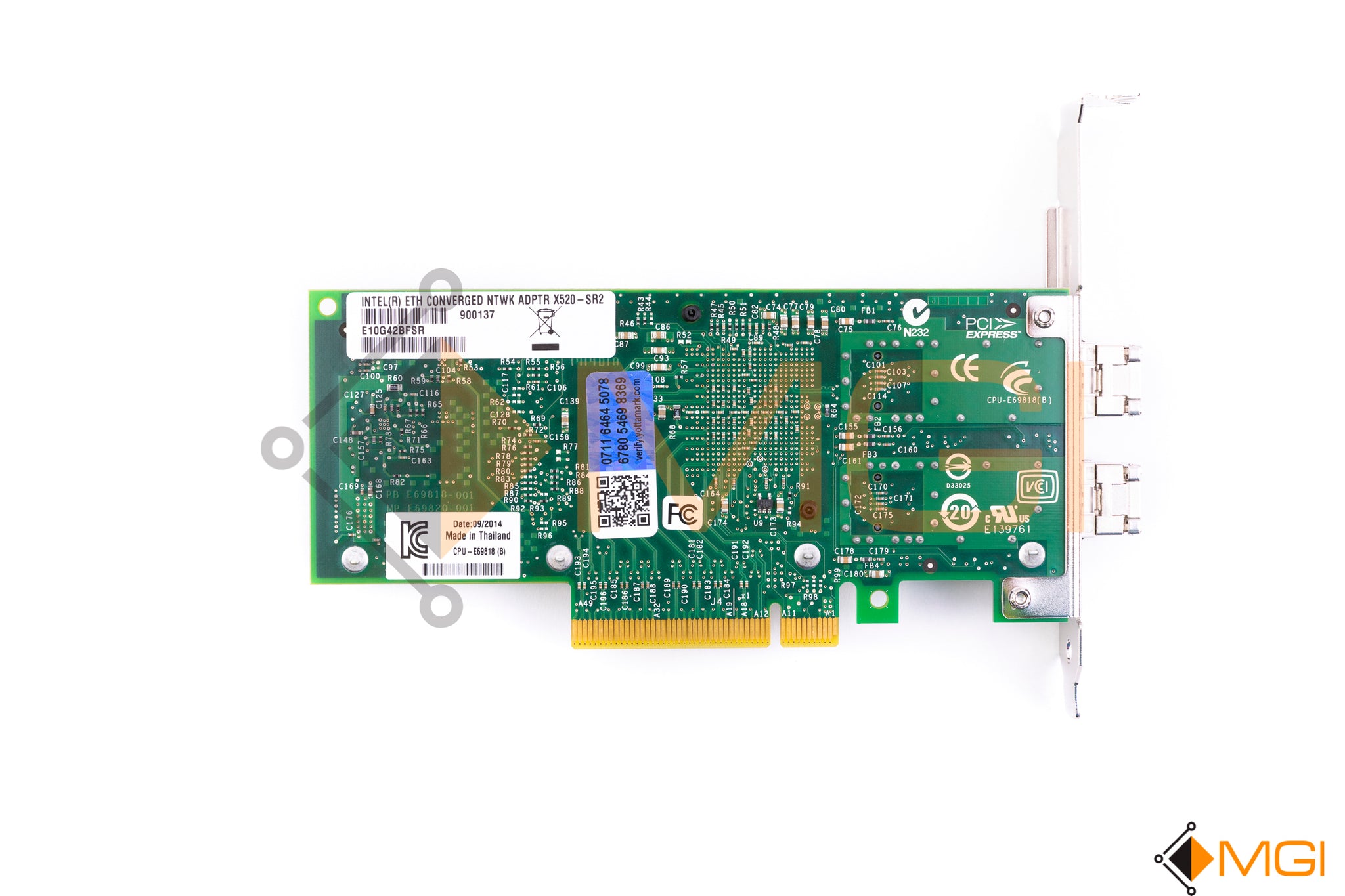 Intel 10g Ethernet Server Adapter Dual Port Pci-e X520-sr2 E10g42bfsr With 2 Sfp - Foto 6