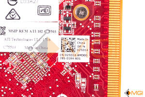 25D14 DELL AMD FIREPRO W4100 2GB GDDR5 4x MINI DISPLAY PORT GRAPHIC CARD HIGH PROFILE DETAIL VIEW