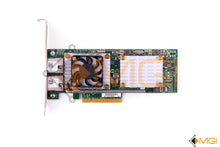 Load image into Gallery viewer,  W1GCR DELL BROADCOM 57810 10GB DUAL PORT PCI-E NETWORK CARD (HIGH PROFILE) - TOP VIEW