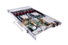Load image into Gallery viewer, HP DL360 G9 - CONFIG 1, 8 X 2.5&#39;&#39; SFF, 2 X E5-2640V3, 2 X 32GB 4RX4 PC4-2133 MODULES, 1 X 749796-001 P440ar RAID, 1 X 593743-001 NC365T BROADCOM, 2 X 600GB 653957-001 2.5&#39;&#39; 10K SAS HARD DRIVES, 2 X 500 WATT 754377-001 AC POWER SUPPLIES, AND RAILS - BACK VIEW