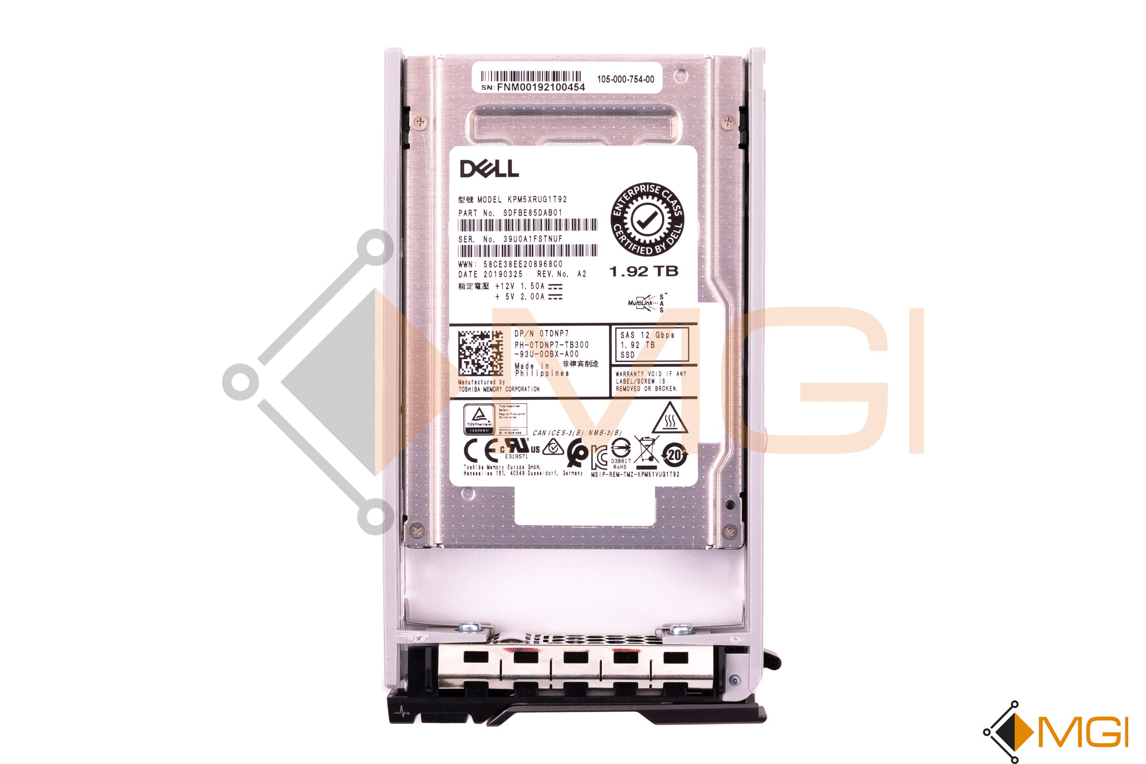 Dell Samsung SM863a 960GB 6GB/s SATA Mix Use Solid State Drive